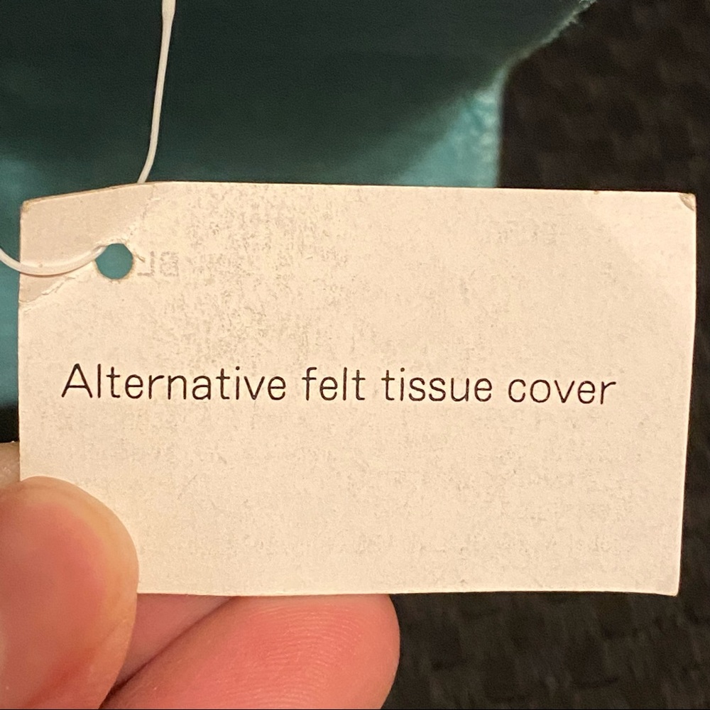 Decorative Blue Tissue Box Cover Teal Felt Rectangle New Gift Home Decor - Picture 2 of 5